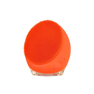 Food Grade Silicone Ultrasonic Facial Cleansing Massager LED Phototherapy Tighter Deep Cleansing Brush