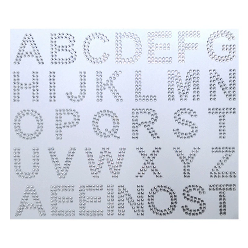 Новые Большие буквы алмазные наклейки 4 см алмазные английские наклейки текстовые наклейки цифровые наклейки со стразами