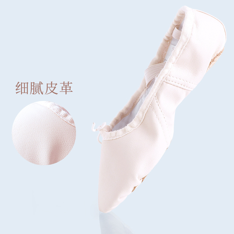 Zapatos de baile de piel de oveja para niños zapatos de baile zapatos de ballet de práctica suela de cuero para niñas zapatos de suela suave para niñas
