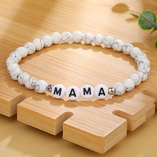 ���R�d���u6mm����ʯ����YƷ��� ��ɫ�yɫ����MAMA��ĸ�}�y���