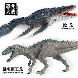 侏罗纪恐龙玩具暴虐龙暴虐霸王龙模型迅猛龙牛龙翼龙手办儿童男孩