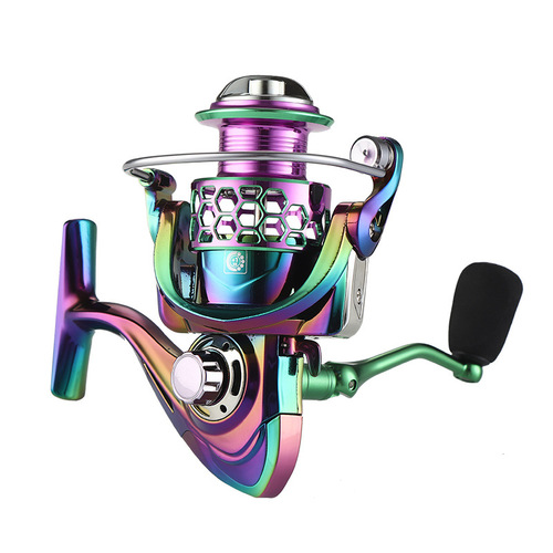 King Shark King Fishing Reel Sparkling Metal Electroplated Paint Aircraft Aluminum Alloy All Metal Line Cup No Gap Spinning Reel