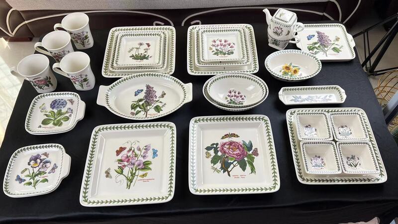 Portmeirion Merrill Lynch Tableware Plant Garden Dinner Plate Steak Plate Mug Teapot Flat Plate