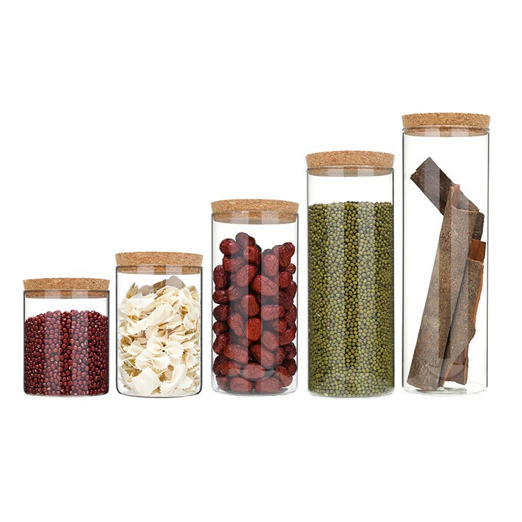 Botella de vidrio recta corcho sellado tarro de almacenamiento tarro micro paisaje ecológico vidrio musgo botella tarro de té