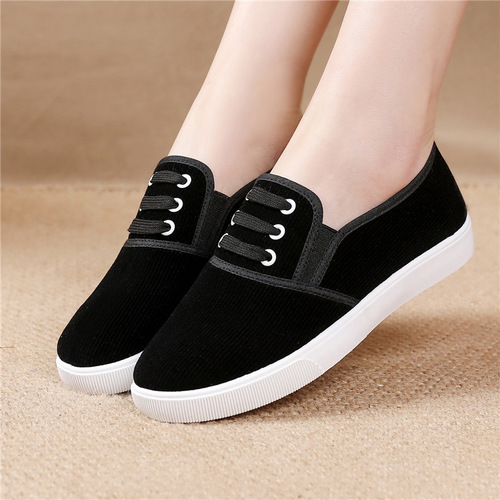 Summer Old Beijing Fabric Shoes for Women, New Work Shoes for Mothers, Comfortable Shoes for Middle-Aged and Elderly Women, Grandmothers' Shoes, Elderly Women's Shoes