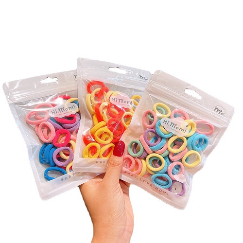 Children's rubber band baby hair tie hair small rubber band towel ring does not hurt the hair and has good elasticity for girls small hair tie