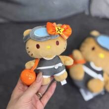 卡通热卖限定黑皮海女KT挂件毛绒公仔钥匙扣可爱书包挂饰创意批发