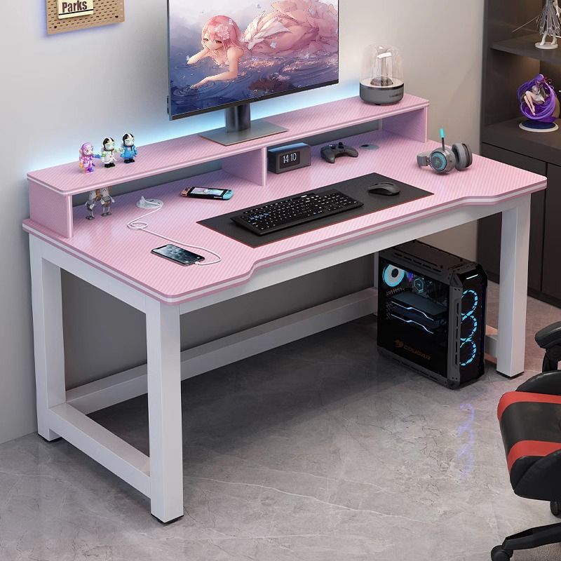 Computer Desk Desktop Home Study Table E-Sports Table and Chair Set Single Desk Simple Office Carbon Fiber Game Table