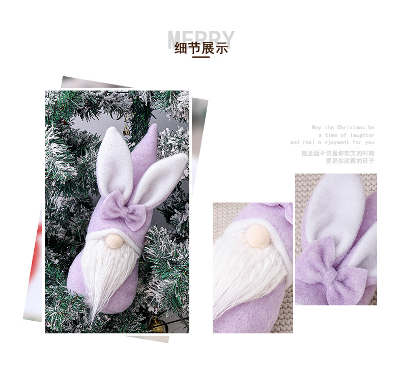 Easter Bunny Ear Faceless Doll Decorations Wholesale Nihaojewelry display picture 6