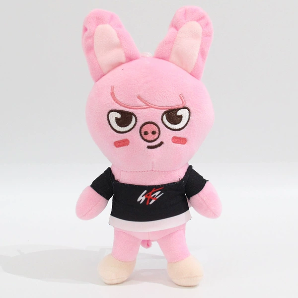 12cm T-shirt pink pig (bead chain buckle)