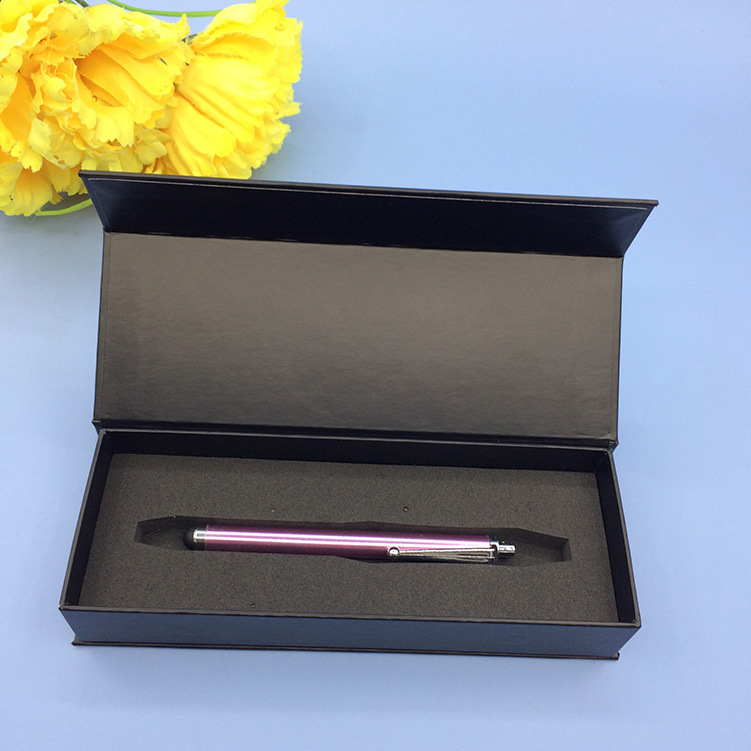 东莞礼品包装盒厂家供应磁石翻盖盒 纸质钢笔收纳盒子 可印logo