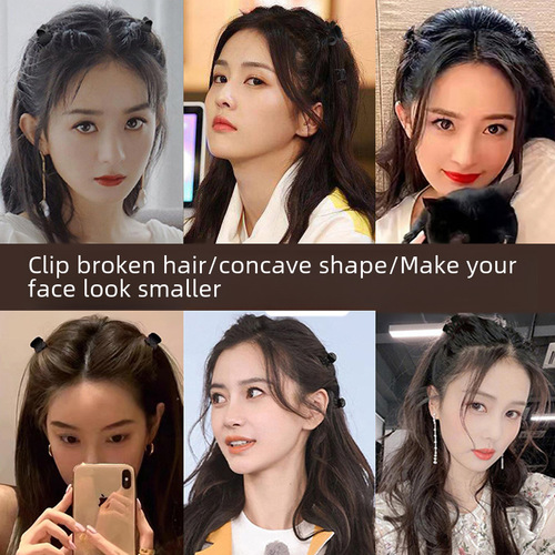 High ponytail fixed artifact headdress small hairpin half ponytail grabber pumpkin hairpin ball head autumn and winter small grabber