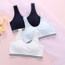 少女文胸后三排扣宽肩带运动型活动胸垫初中生内衣学生罩A8227
