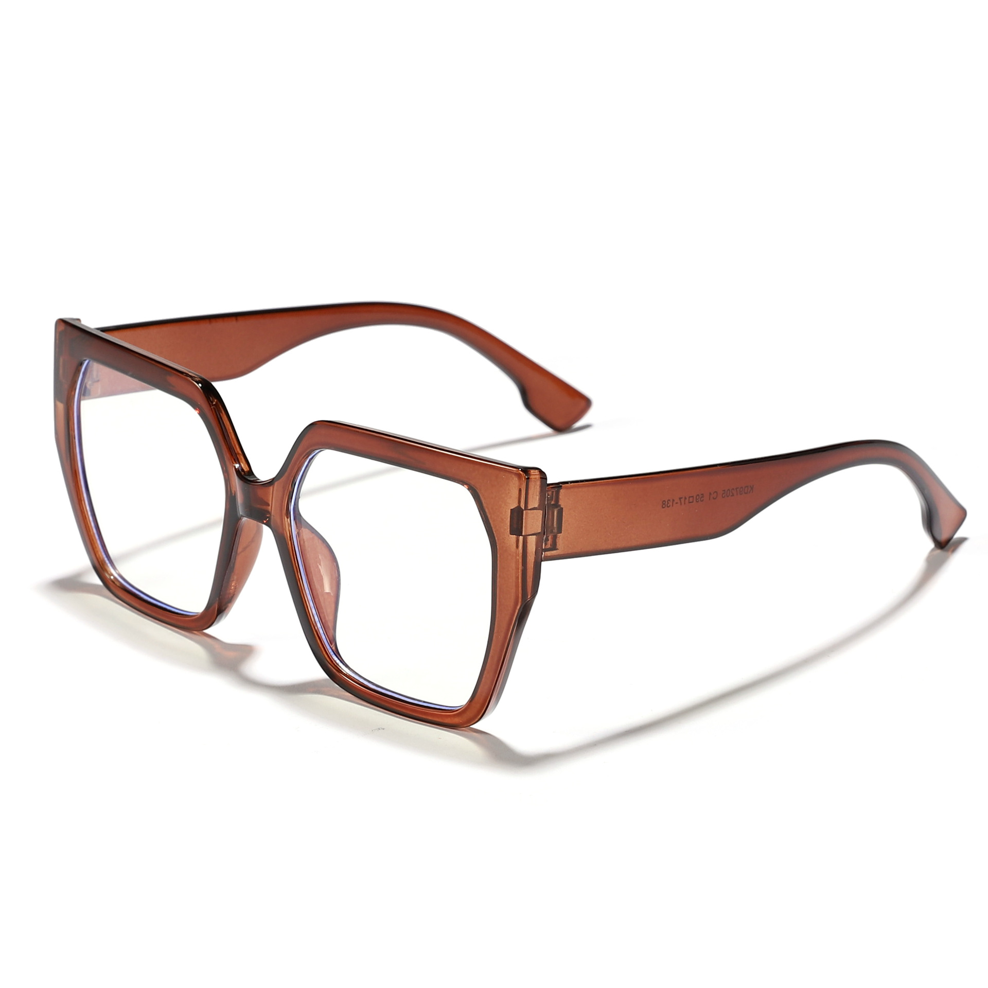 Nuevas gafas de sol caja de gradiente ojos de gato sunglasses gafas de sol marrones europeas y americanas al por mayor uv400 comercio exterior