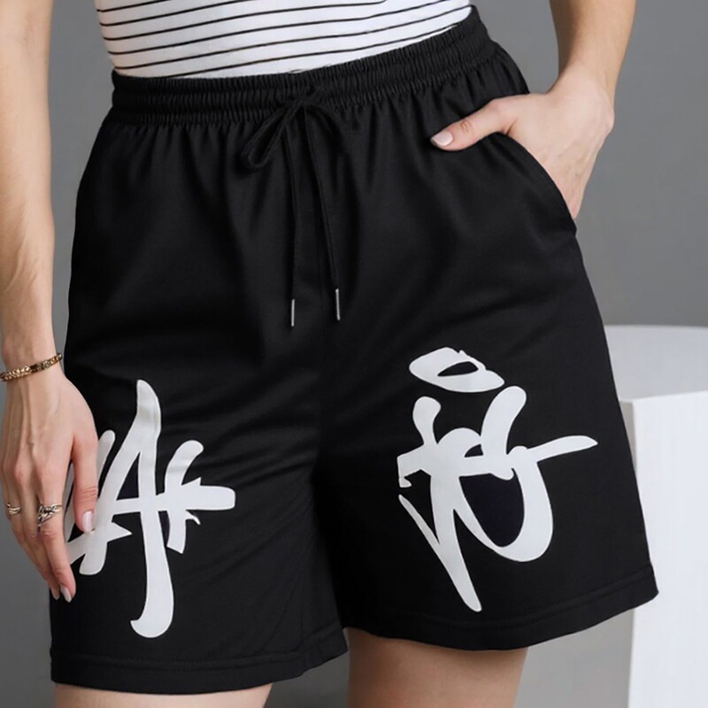Amazon Cross-Border New Summer Women's Pants, Loose and Comfortable Sports Casual Pants, Trendy and Fashionable Letter Print Shorts Amazon Cross-Border New Summer Women's Pants, Loose and Comfortable Sports Casual Pants, Trendy and Fashionable Letter Print Shorts