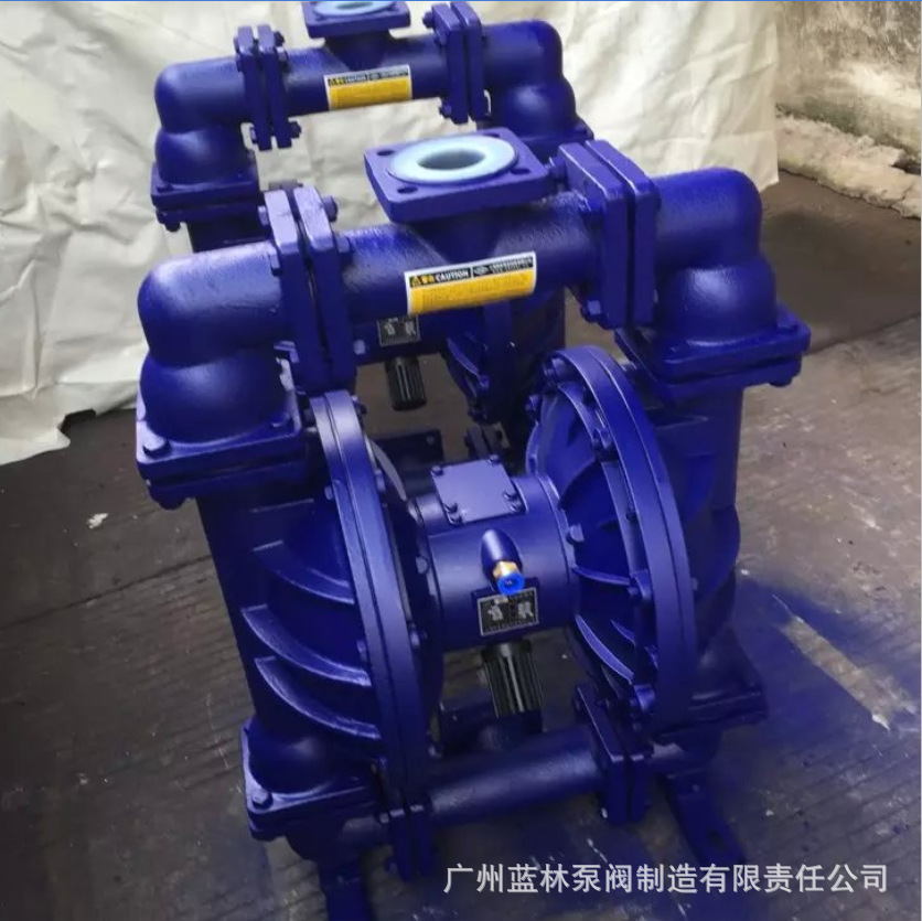 QBY-40衬氟隔膜泵 1.5寸衬氟气动隔膜泵 内衬耐腐蚀隔膜泵