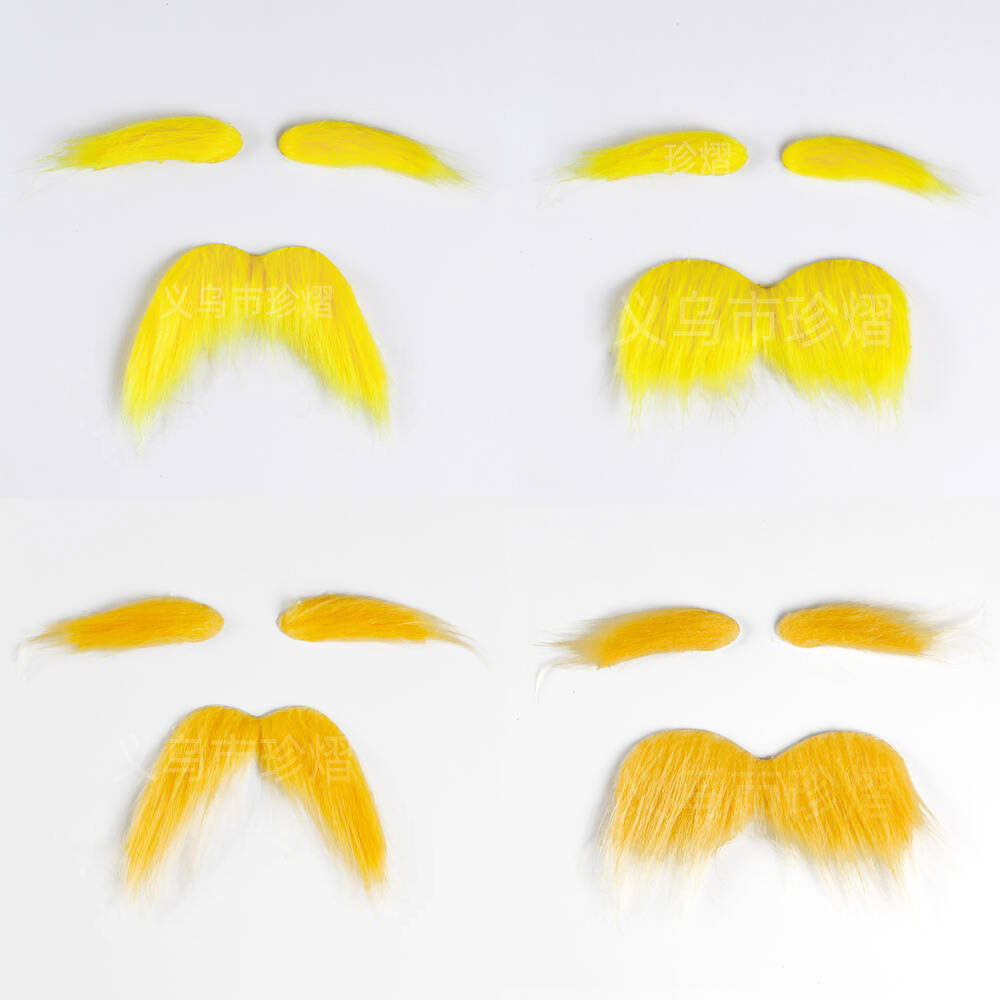 Old Les Fake Beard Halloween Funny Artificial Beard Props Party Supplies Fake Beard Yellow Big Beard
