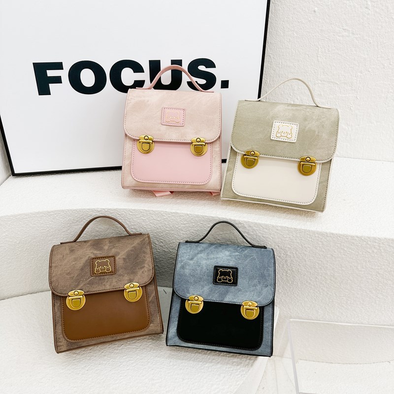 Cute oso bebé mochila jardín de infantes bolsos de mano ligeros para niños y niñas bolsos de moda coreana bolsos de niños