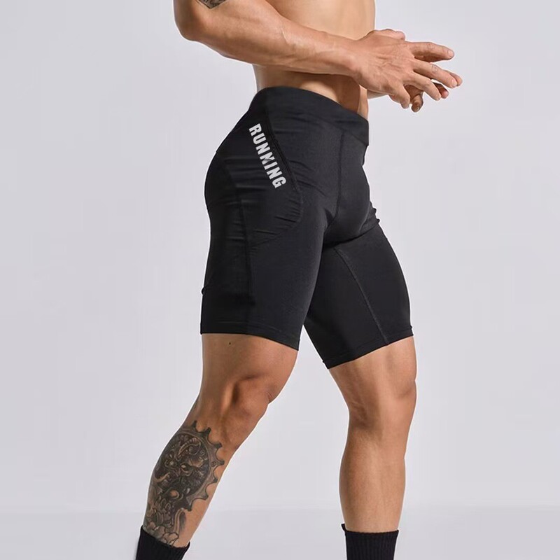 Men's sports compression shorts, tight-fitting base layer pants, high-elasticity running and cycling quick-dry shorts, fitness training pants Men's sports compression shorts, tight-fitting base layer pants, high-elasticity running and cycling quick-dry shorts, fitness training pants