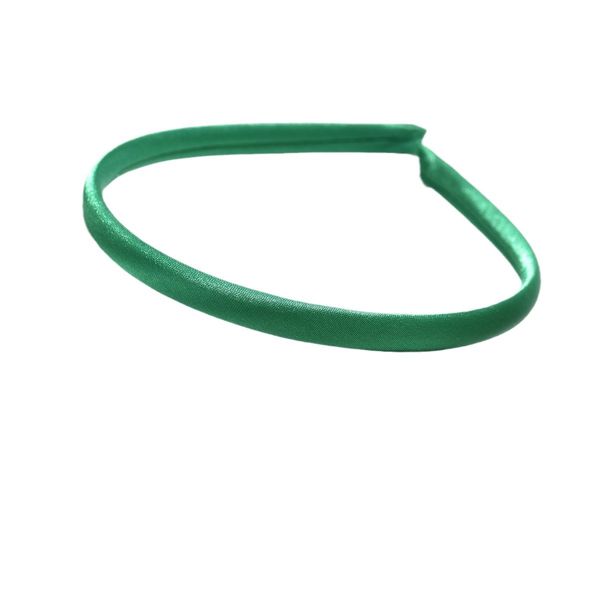 1 cm cubierta de tela banda de cabello accesorios para el cabello hechos a mano DIY material banda de cabello de plástico en forma de U joyas para niños