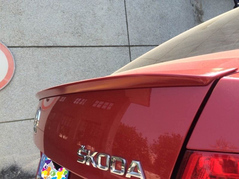 14-19 New Octavia Rear Wing Skoda Octavia Special Modified Rear Wing Abs Material Without Punching Rear Wing