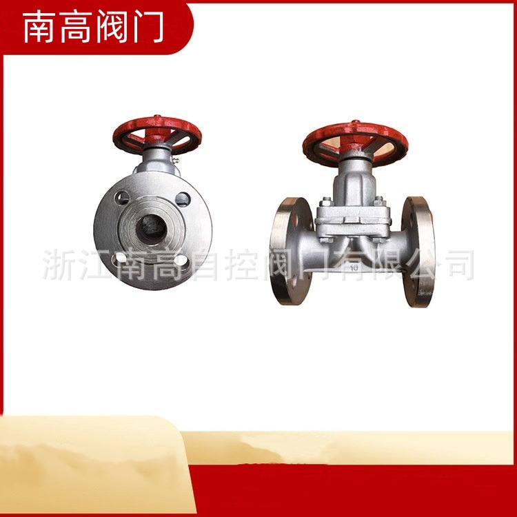 DN150 铸钢碳钢衬胶隔膜阀 手动直通式衬胶隔膜阀 EG46J-16C