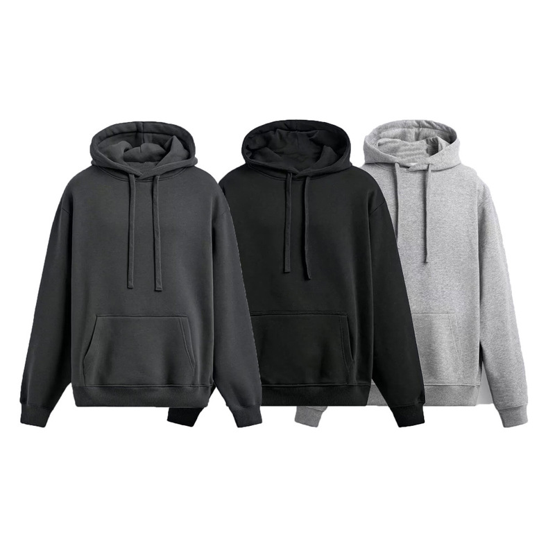 Pb&Za Cross-Border Foreign Trade Men's New Spring Outfit Long-Sleeve Pocket Basic Hooded Sweatshirt 0761810