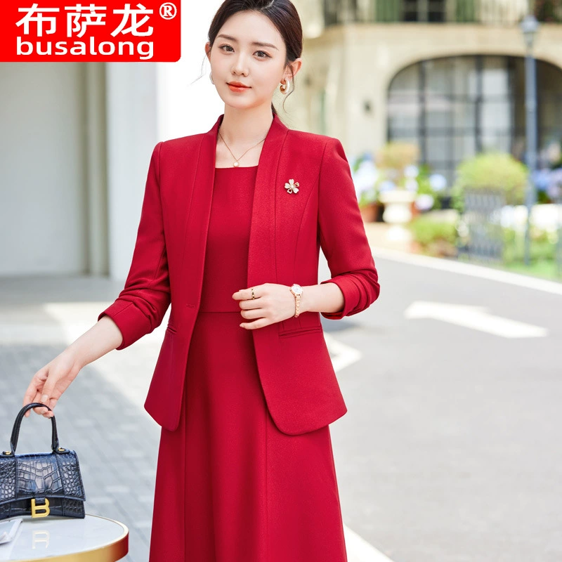 2024 новый стиль Busalong busalong с длинным рукавом профессиональный маленький костюм официально женское пальто комбинезон 89153