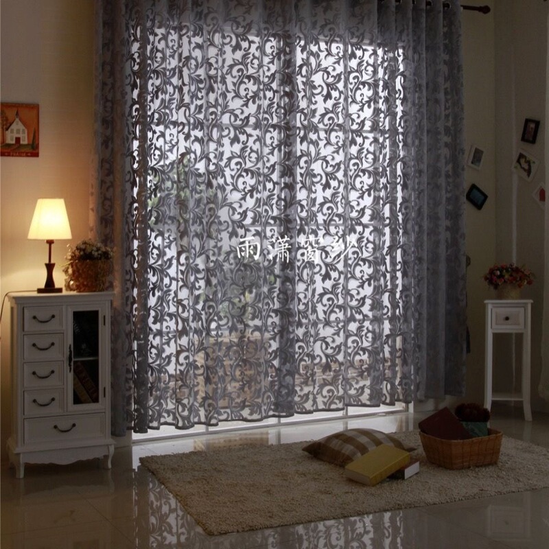 Sunscreen, breathable, openwork lace jacquard window curtain, suitable for bedrooms, living rooms, balconies, and bay windows, versatile and easy to match Sunscreen, breathable, openwork lace jacquard window curtain, suitable for bedrooms, living rooms, balconies, and bay windows, versatile and easy to match