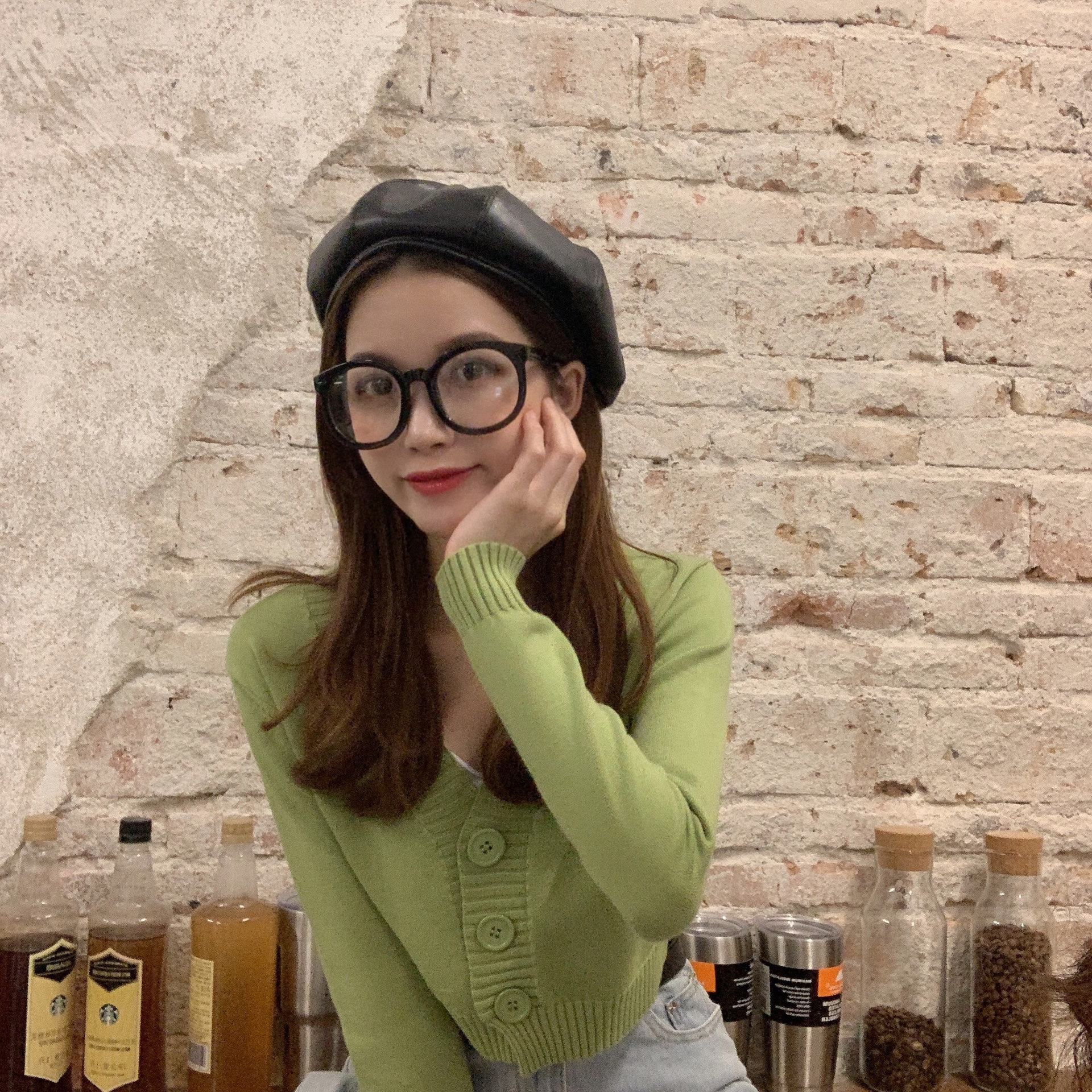 (2개) 여성용 니트 가디건 봄, 가을 2021 신상 인터넷 연예인 얇은 스웨터 재킷 루즈한 아우터 쇼트 탑 트렌디