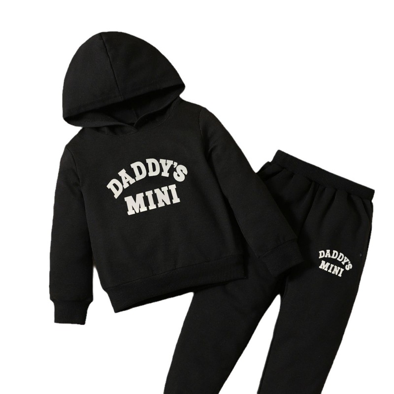 外国貿易の女の子の長袖と春のファッションのアルファベットの服のスーツのかわいい子供の女の子のプルオーバーのスーツ|undefined
