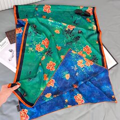 新商品は香雲紗の大きい長い巾の女性のシルクの花のロリのシミュレーションのシルクのショールのマフラーの優雅な中国風のスカーフの復古をまねます。