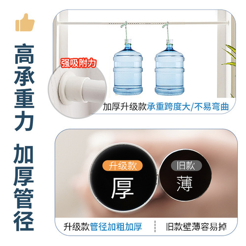 Window curtains without drilling installation, rental apartments simple extendable rod set, complete blackout curtains, office 2025 new style