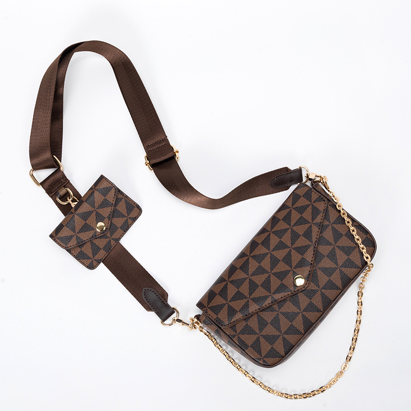 Messenger Bag 2023 Nieuwe modeprint Enveloptas Eén schouder onderarmkettingtas Handtassen van hoge kwaliteit_voghion.com