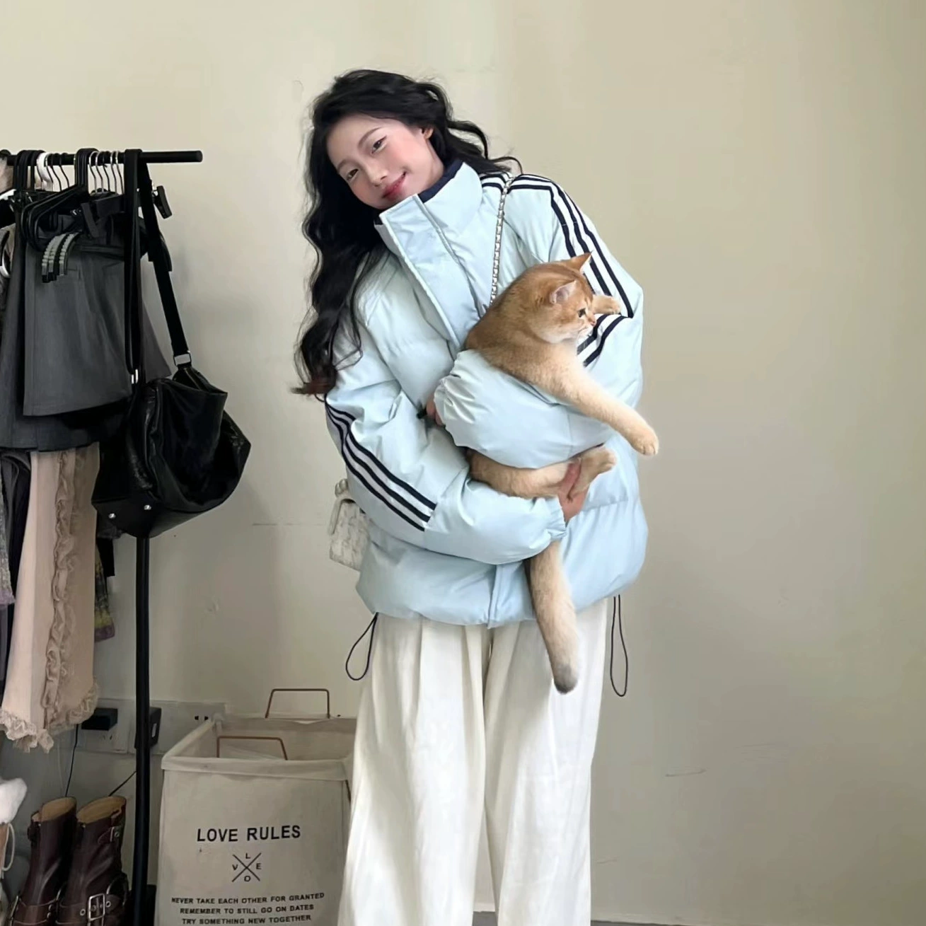 Winter sexy keep warm down jacket for elementary school students, increased thickness