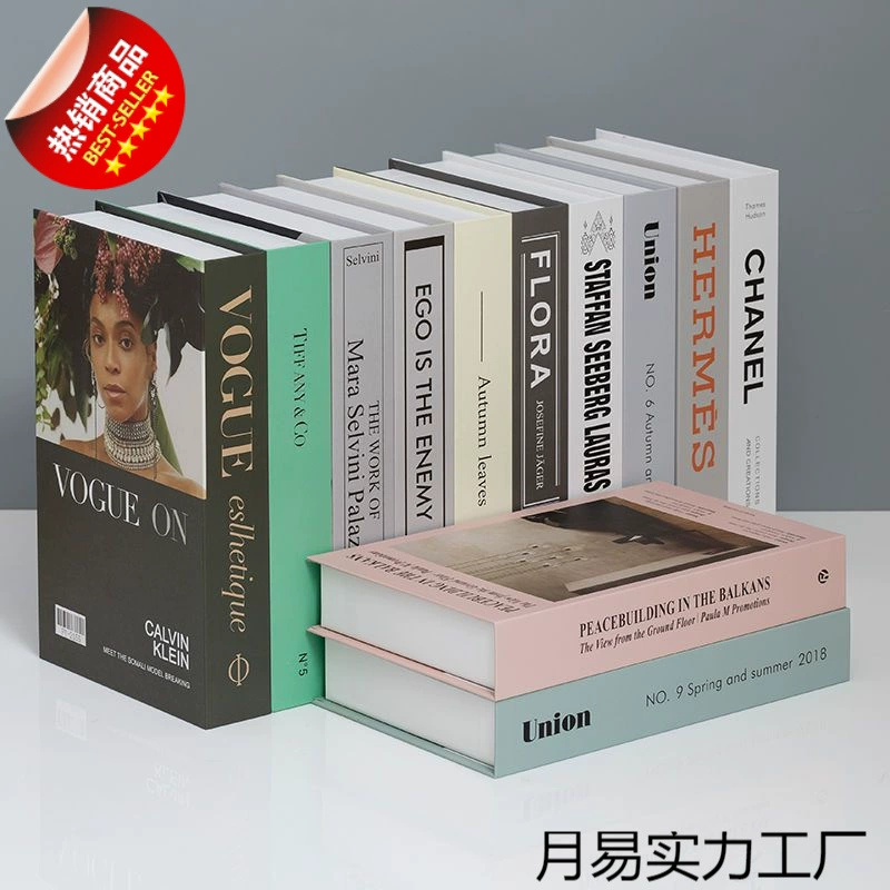 Поддельные книжные орнаменты можно открыть декоративный ящик для книг учебная комната реквизиты книг ящик для книг модель творческая Анжин