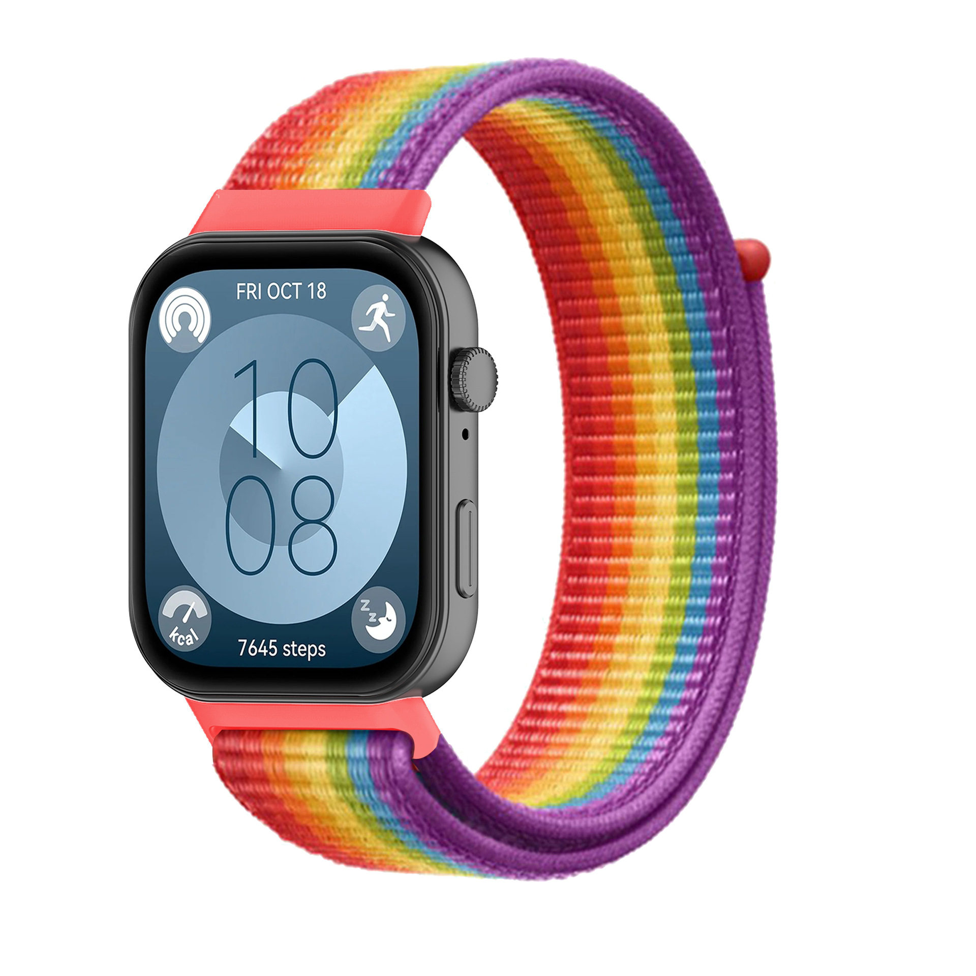 Compatible with Huawei watch Fit 3/4 band Velcro nylon loop band and Huawei Fit4 Pro band undefined