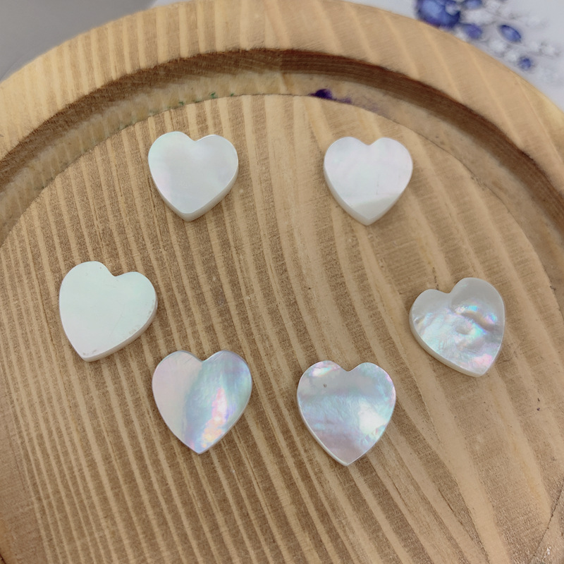 5g Weight DIY Jewelry Accessories Classification 1 Piece Quantity Shell Material Heart Shape Pattern Simple Style, Commute Style 1 Piece Shell Heart Shape 无