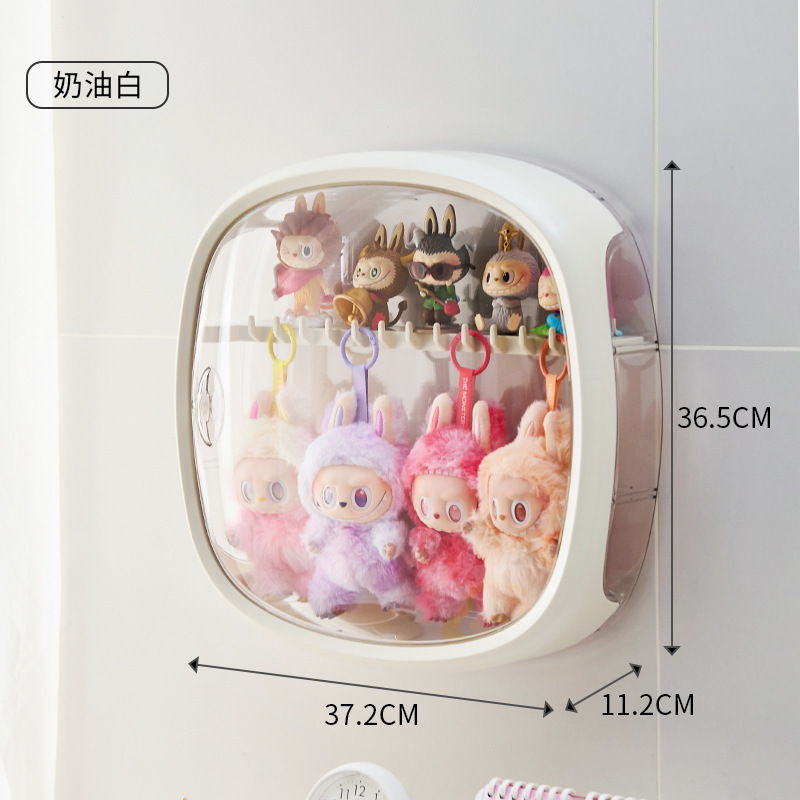labubu展示盒亚克力盲盒展示架拉布布收纳盒泡泡玛特娃娃保护盒罩|undefined