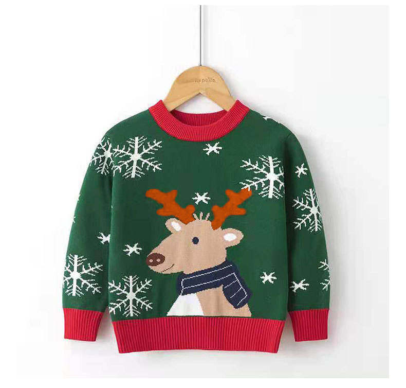 Christmas Fashion Snowflake Deer Viscose Hoodies & Sweaters display picture 4