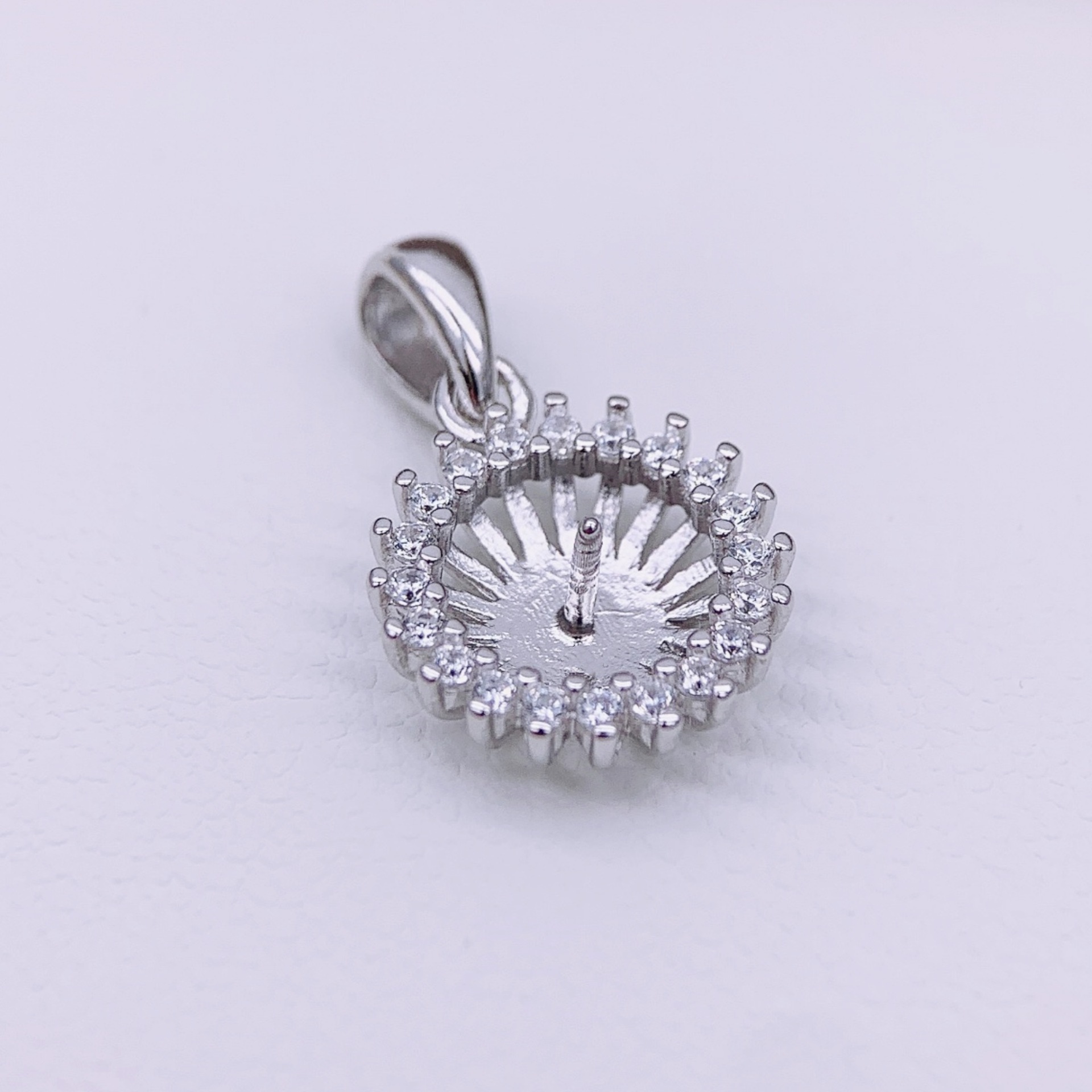 실버 펜던트 빈 홀더