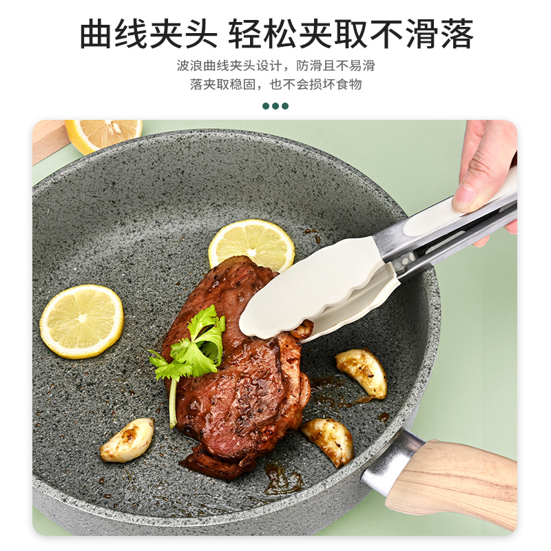 Alimentos de cocina resistentes a altas temperaturas fritos de acero inoxidable filete frito de cocina frita