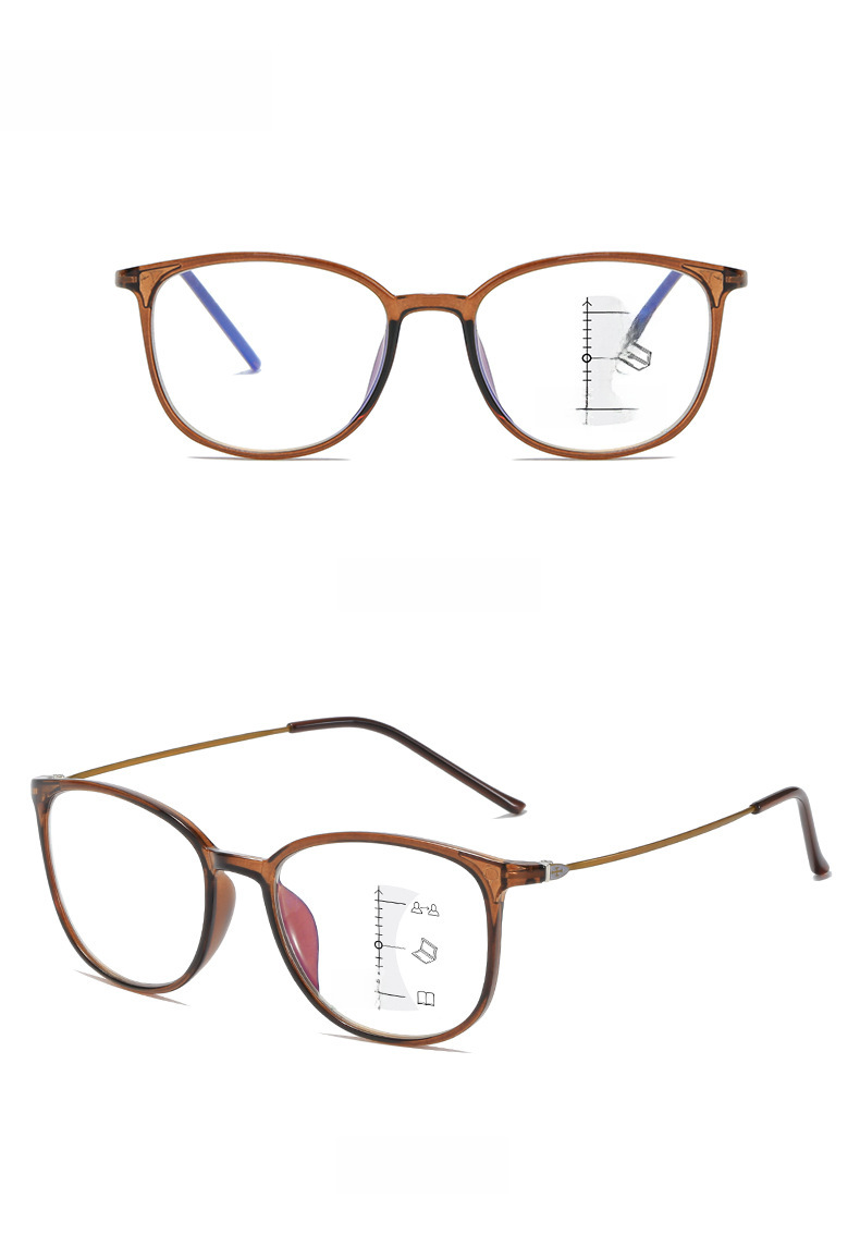 Nouvelles lunettes de presbytie progressives multifocales anti-lumière bleue en gros hommes et femmes lisant des lunettes de presbytie à double usage_voghion.com