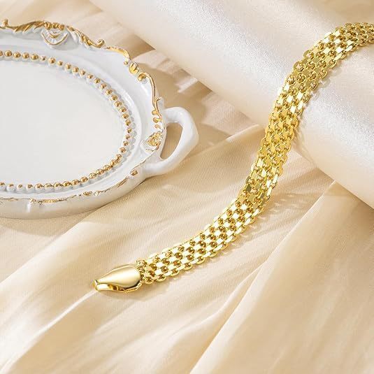 14K Gold-Plated European and American Style Double-Layer Chain Bracelet for Women, Light Luxury, High-End Fashion Commuter Jewelry 14K Gold-Plated European and American Style Double-Layer Chain Bracelet for Women, Light Luxury, High-End Fashion Commuter Jewelry