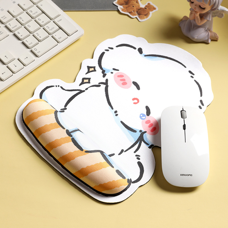 Alfombrillas de ratón transfronterizas, divertidas y variadas, reposamuñecas, alfombrillas de ratón de alta calidad con formas especiales, alfombrillas de ratón de dibujos animados para hombres y mujeres