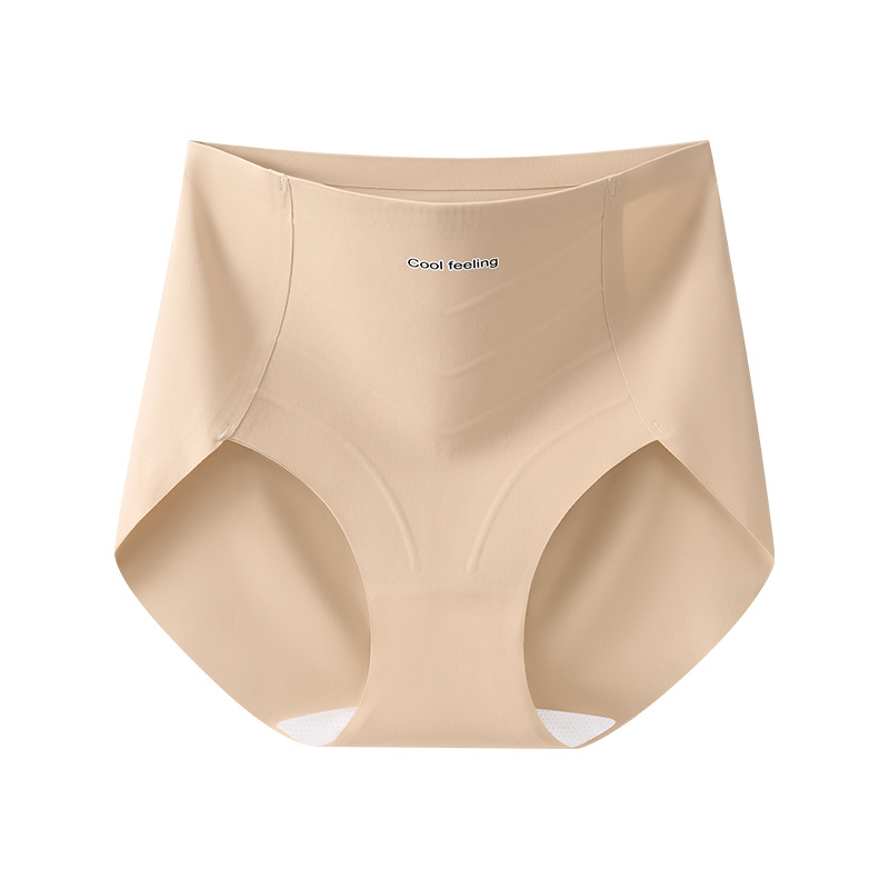Pantalones de abdomen, levantamiento de cadera posparto, abdomen fuerte, vientre pequeño, modelado femenino, cintura alta sin costuras, calzoncillos de seda de hielo para mujer