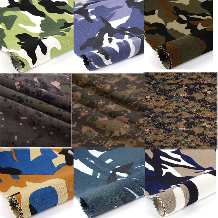 Nuevo tipo de tela de camuflaje TC para la fabricación de pantalones y ropa de trabajo