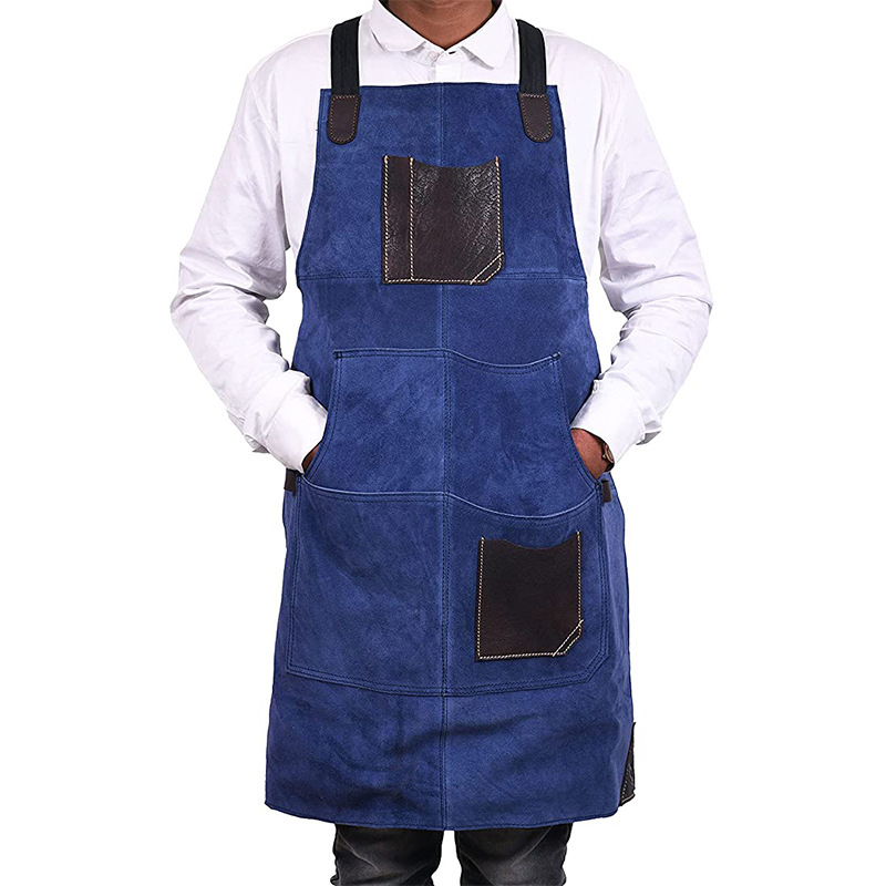 Gamuza azul con Pu negro