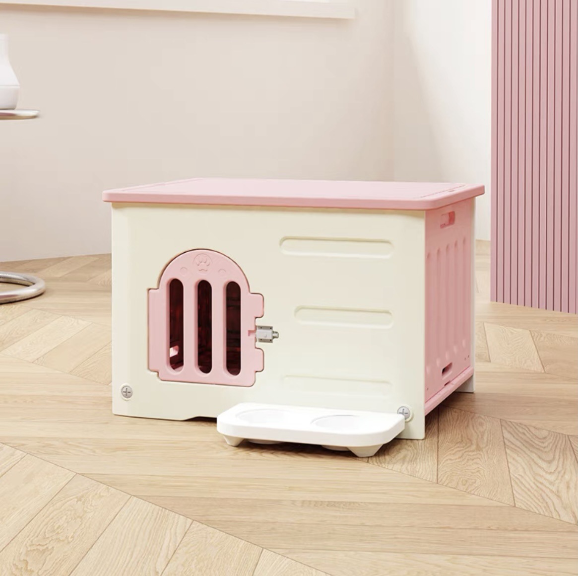 마초 핑크 플러스 사이즈 + 먹이 그릇