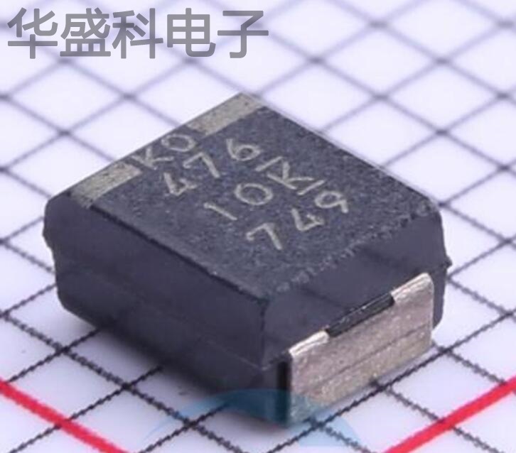 T520B476M010ATE070 描述 47uF(476) ±20% 10V 钽电容器